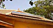 Panneaux solaire sur toit case